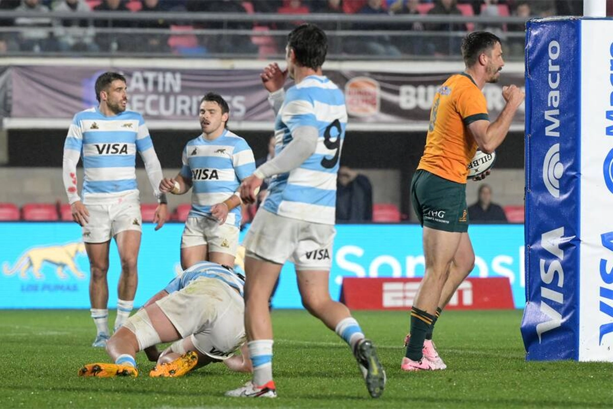 Los Pumas perdieron en la última jugada ante Australia por el Rugby Championship