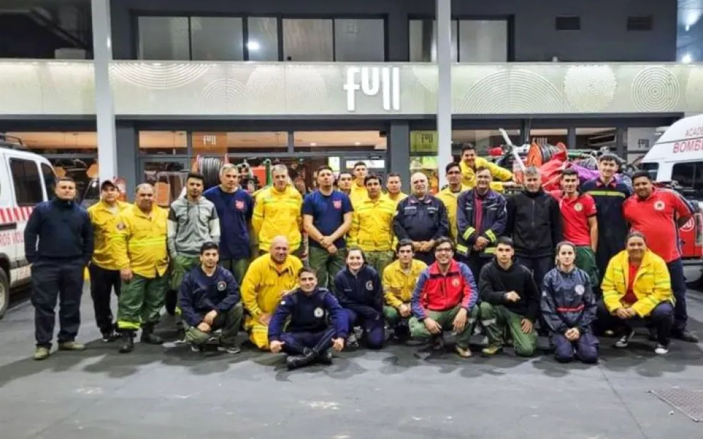 Brigadistas entrerrianos viajaron a Córdoba a colaborar con el combate de incendios